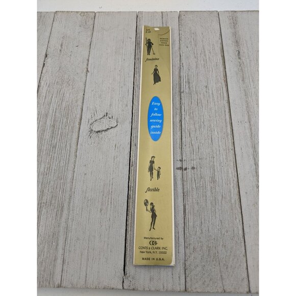 Vintage J&P Coats Dress or Neck Metal Zipper 12" Parakeet 132-A Blue - Picture 4 of 4